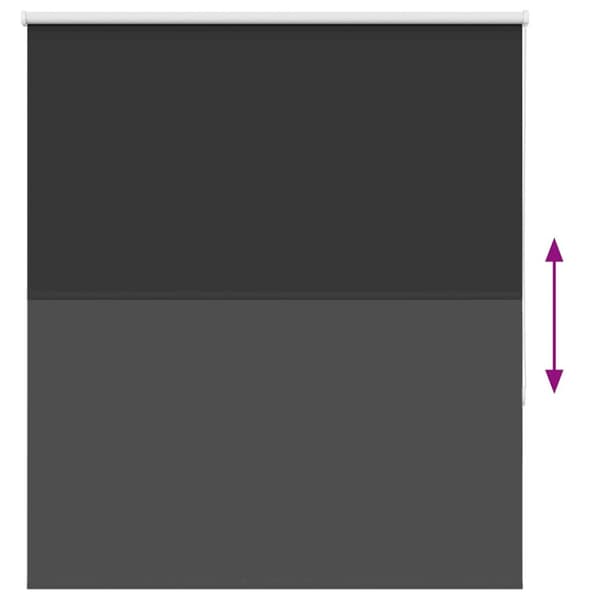 vidaXL Rullgardin mörkläggning svart 140x175 cm tyg bredd 136,6 cm
