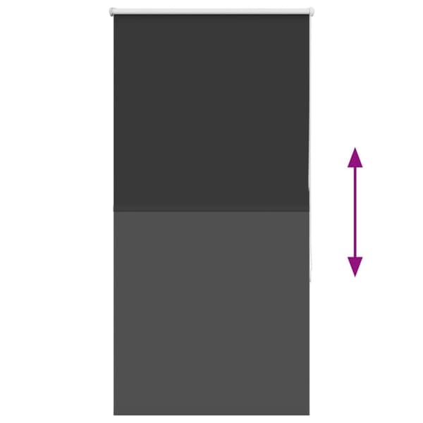 vidaXL Rullaverho Blackout Musta 85x175 cm Kankaan leveys 80,7 cm