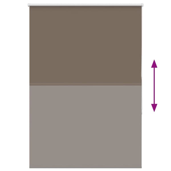 vidaXL Rullegardin lystette 105x130 cm stoff bredde 100,7 cm polyester