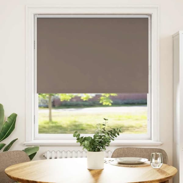 vidaXL Rullegardin lystette 105x130 cm stoff bredde 100,7 cm polyester