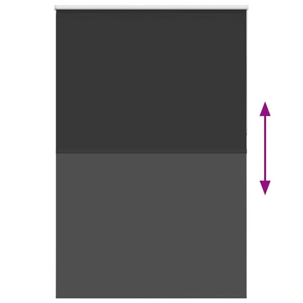 vidaXL Rullaverho Blackout Musta 145x230 cm Kankaan leveys 141,6 cm