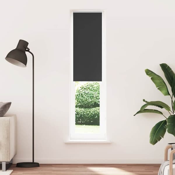 vidaXL Rullaverho Blackout Musta 45x230 cm Kankaan leveys 40,7 cm