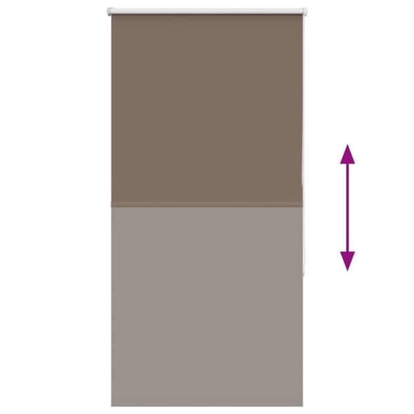 vidaXL rullegardin mørklægning 75x130 cm stofbredde 70,7 cm polyester