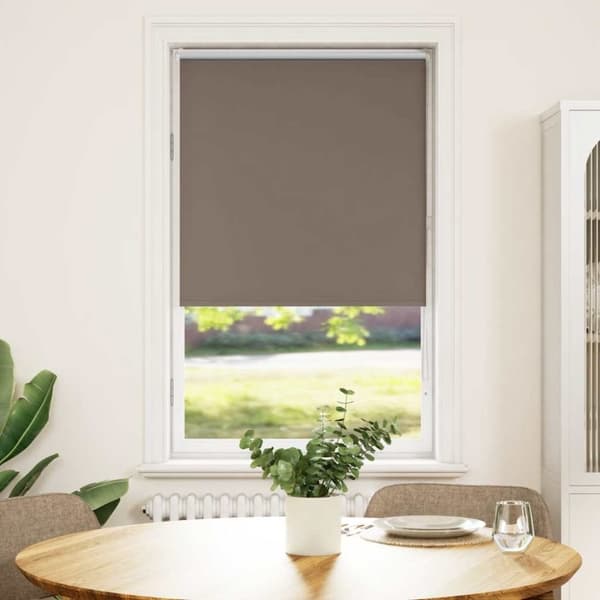 vidaXL rullegardin mørklægning 75x130 cm stofbredde 70,7 cm polyester