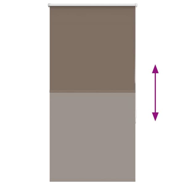 vidaXL Rullegardin lystette 85x150 cm stoff bredde 80,7 cm polyester