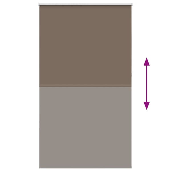 vidaXL Rullaverho Blackout kahvi 140x230 cm Kankaan leveys 136,6 cm