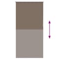 Miniatyrbilde 6 av 11: vidaXL Rullegardin lystette 80x175 cm stoff bredde 75,7 cm polyester