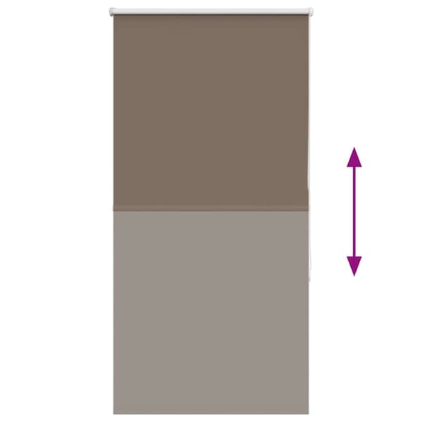 vidaXL Mörkläggningsgardin kaffe 70x150 cm tyg bredd 65,7 cm polyester