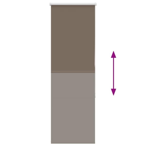 vidaXL rullegardin mørklægning 55x150 cm stofbredde 50,7 cm polyester