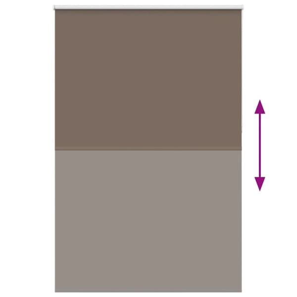 vidaXL Mörkläggningsgardin kaffe 165x210 cm tyg bredd 161,6 cm