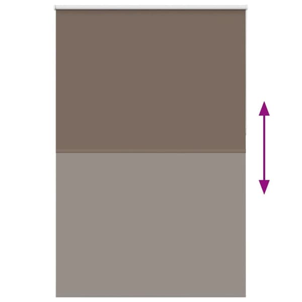 vidaXL Mörkläggningsgardin kaffe 155x230 cm tyg bredd 151,6 cm