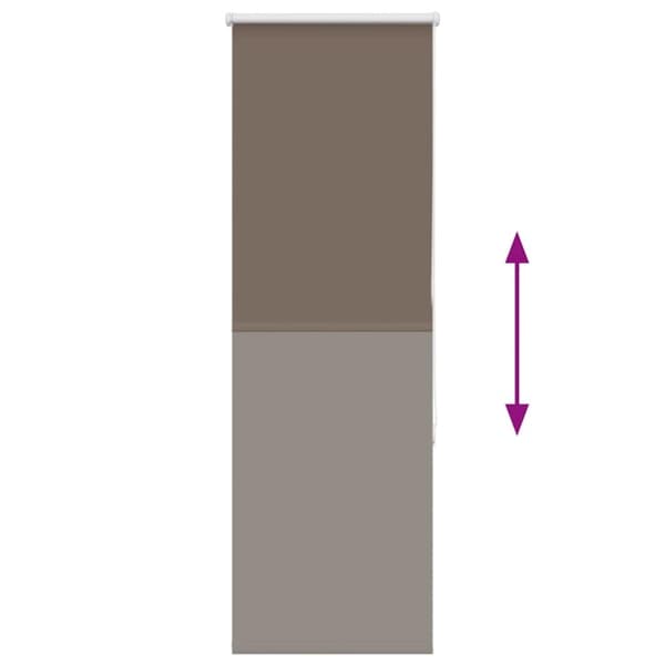 vidaXL rullegardin mørklægning 50x150 cm stofbredde 45,7 cm polyester