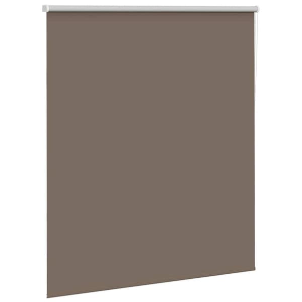 vidaXL Mörkläggningsgardin kaffe 140x130 cm tyg bredd 136,6 cm