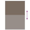 Miniatyrbild 6 av 11: vidaXL Mörkläggningsgardin kaffe 95x150 cm tyg bredd 90,7 cm polyester