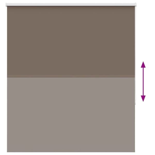vidaXL Rullaverho Blackout kahvi 120x175 cm Kankaan leveys 116,6 cm