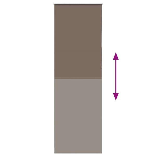 vidaXL rullegardin mørklægning 85x210 cm stofbredde 80,7 cm polyester