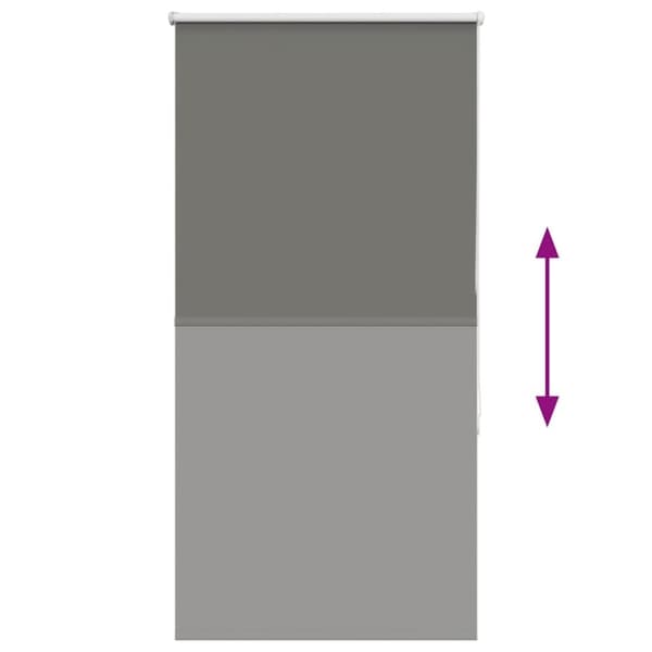 vidaXL rullegardin mørklægning 75x130 cm stofbredde 70,7 cm polyester