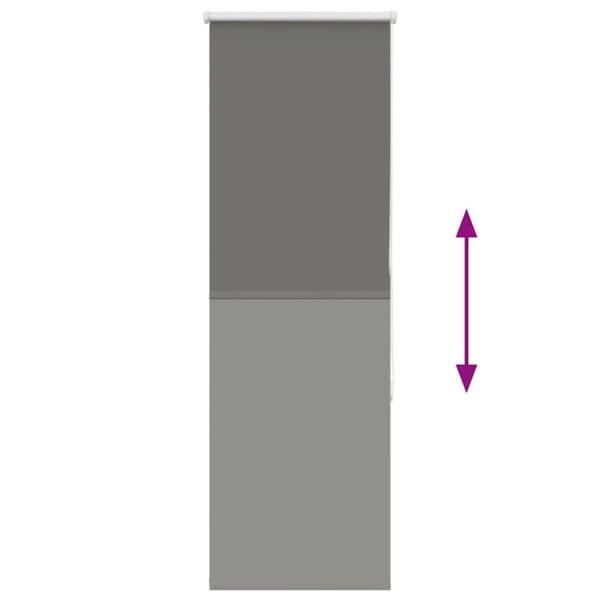 vidaXL Rullegardin lystette 55x130 cm stoff bredde 50,7 cm polyester