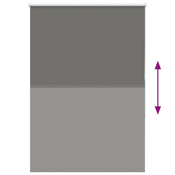 vidaXL Rullegardin lystette 90x130 cm stoff bredde 85,7 cm polyester