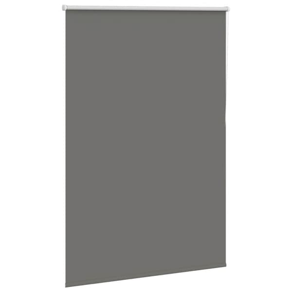 vidaXL Rullgardin mörkläggning grå 100x130 cm tyg bredd 95,7 cm