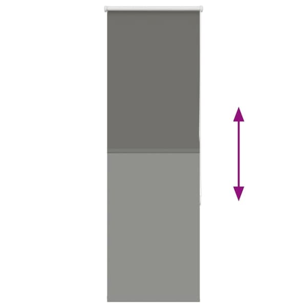 vidaXL rullegardin mørklægning 55x150 cm stofbredde 50,7 cm polyester