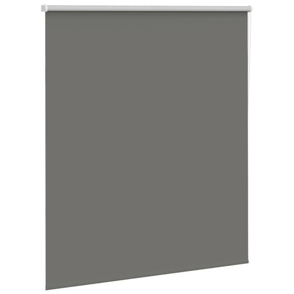 vidaXL Rullaverho Blackout harmaa 140x150 cm Kankaan leveys 136,6 cm