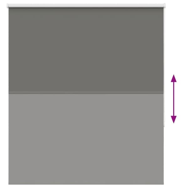vidaXL Rullegardin lystette 125x130 cm stoff bredde 121,6 cm polyester
