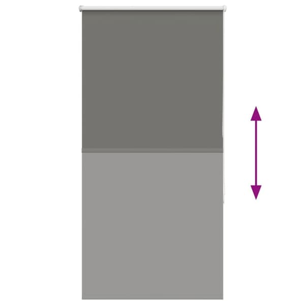 vidaXL rullegardin mørklægning 85x130 cm stofbredde 80,7 cm polyester