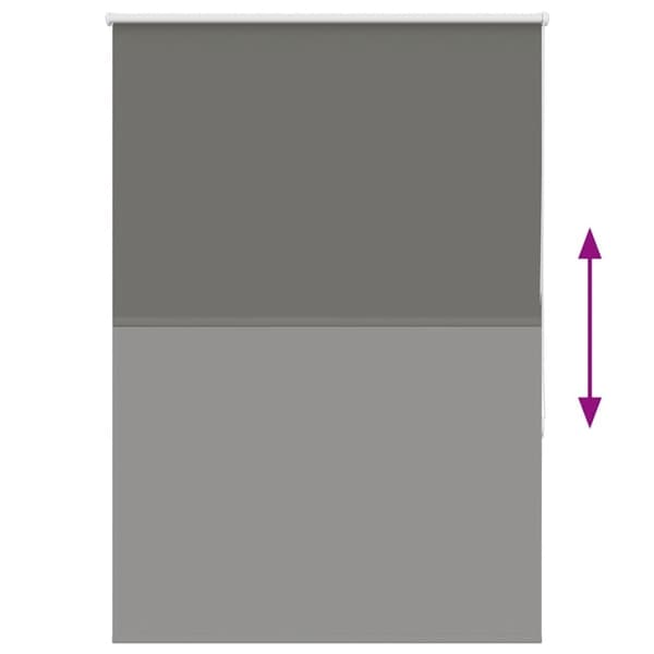 vidaXL Rullaverho Blackout harmaa 115x150 cm Kankaan leveys 110,7 cm