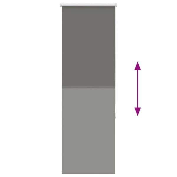 vidaXL rullegardin mørklægning 55x130 cm stofbredde 50,7 cm polyester