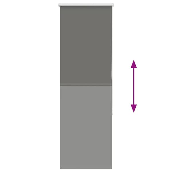 vidaXL Rullegardin lystette 50x175 cm stoff bredde 45,7 cm polyester