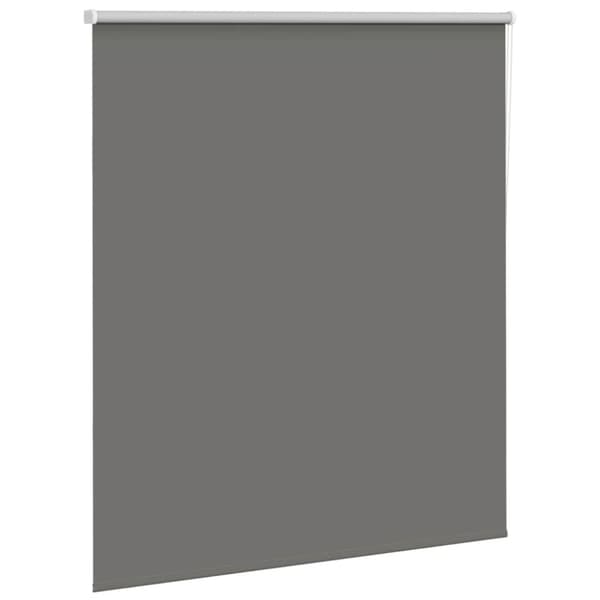 vidaXL Rullgardin mörkläggning grå 130x175 cm tyg bredd 126,6 cm