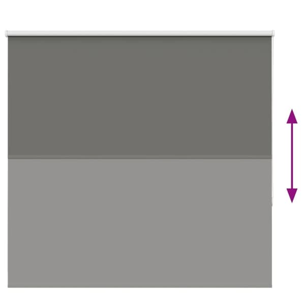 vidaXL Rullgardin mörkläggning grå 150x175 cm tyg bredd 146,6 cm