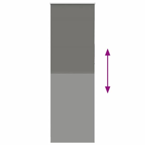 vidaXL Rullgardin mörkläggning grå 70x210 cm tyg bredd 65,7 cm
