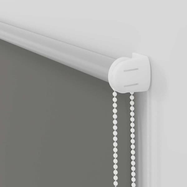 vidaXL Rullgardin mörkläggning grå 40x210 cm tyg bredd 35,7 cm