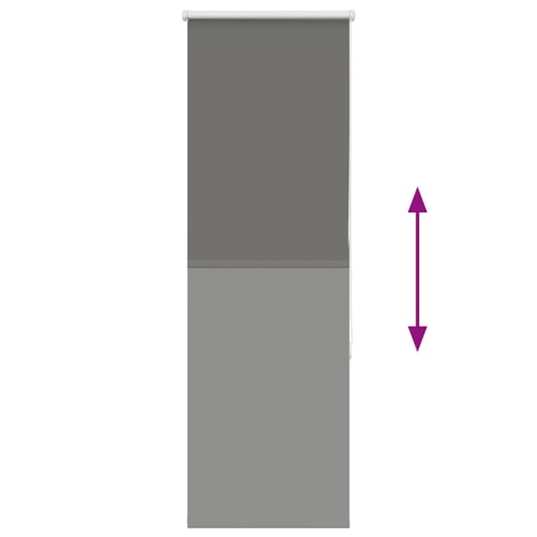 vidaXL rullegardin mørklægning 50x175 cm stofbredde 45,7 cm polyester