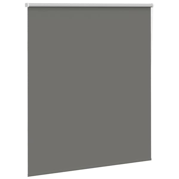 vidaXL Rullgardin mörkläggning grå 140x175 cm tyg bredd 136,6 cm
