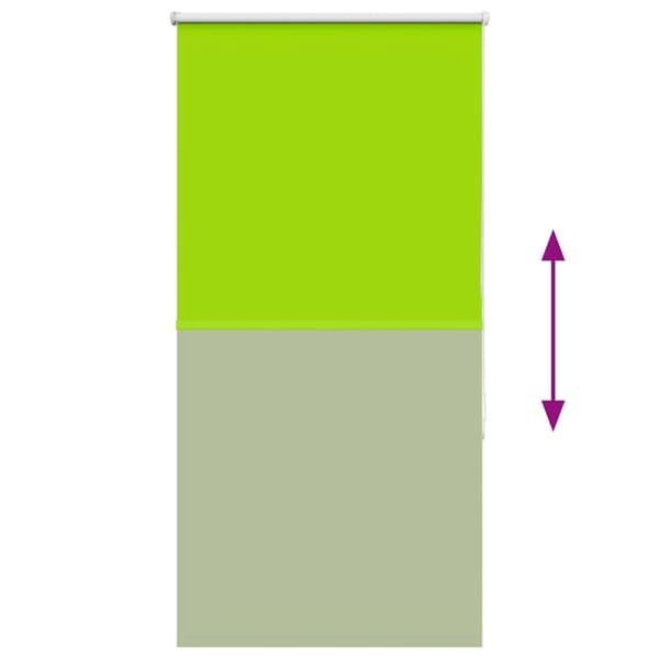 vidaXL Rullgardin mörkläggning blad grön 80x130 cm tyg bredd 75,7 cm