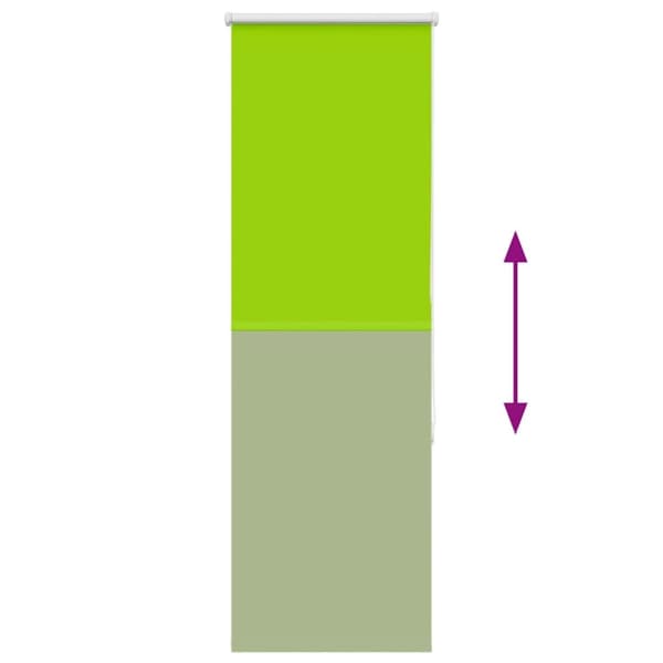 vidaXL Rullegardin lystette 40x130 cm stoff bredde 35,7 cm polyester