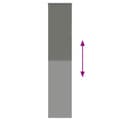 Miniatyrbilde 6 av 11: vidaXL Rullegardin lystette 60x230 cm stoff bredde 55,7 cm polyester
