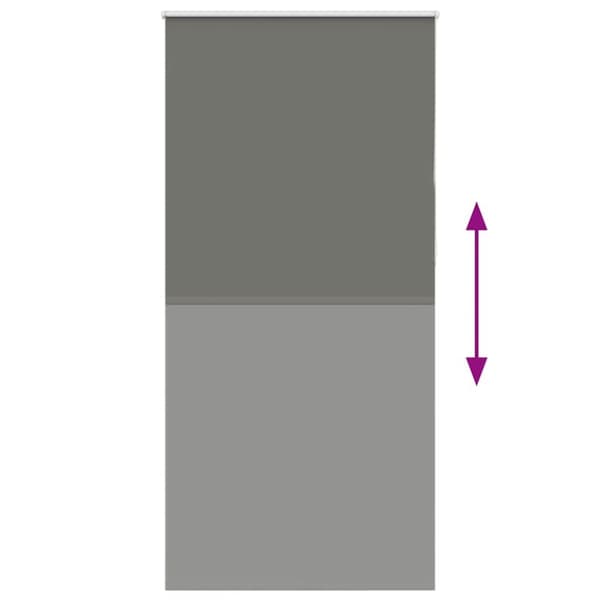 vidaXL rullegardin mørklægning 90x230 cm stofbredde 85,7 cm polyester