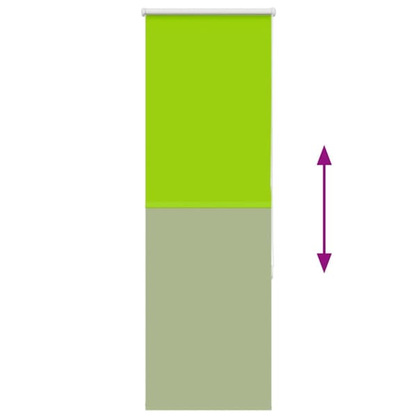 vidaXL Rullgardin mörkläggning blad grön 45x150 cm tyg bredd 40,7 cm