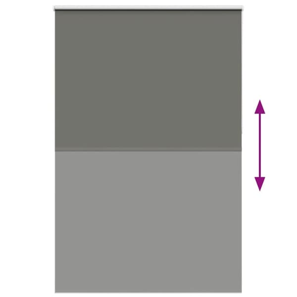 vidaXL Rullgardin mörkläggning grå 165x210 cm tyg bredd 161,6 cm