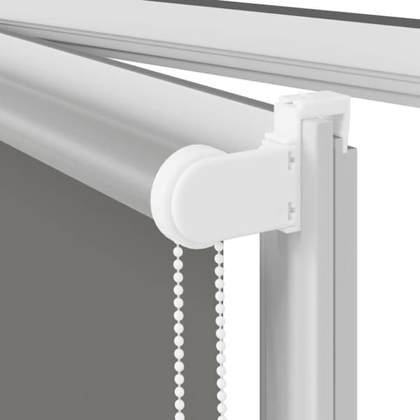 vidaXL Rullgardin mörkläggning grå 165x210 cm tyg bredd 161,6 cm