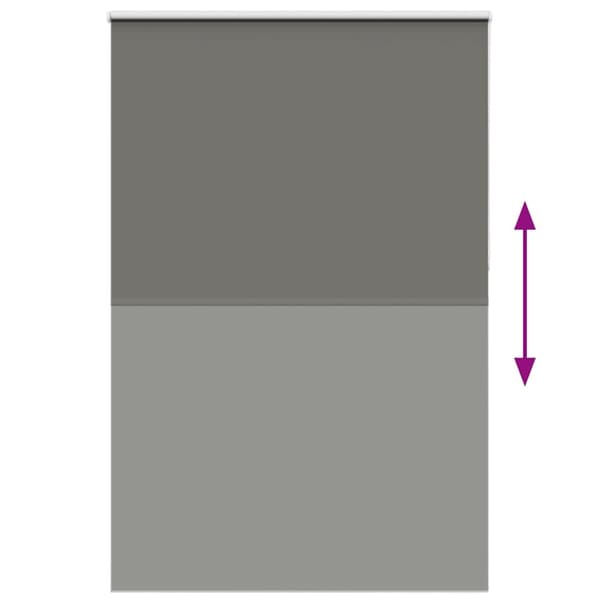 vidaXL Rullgardin mörkläggning grå 160x230 cm tyg bredd 156,6 cm