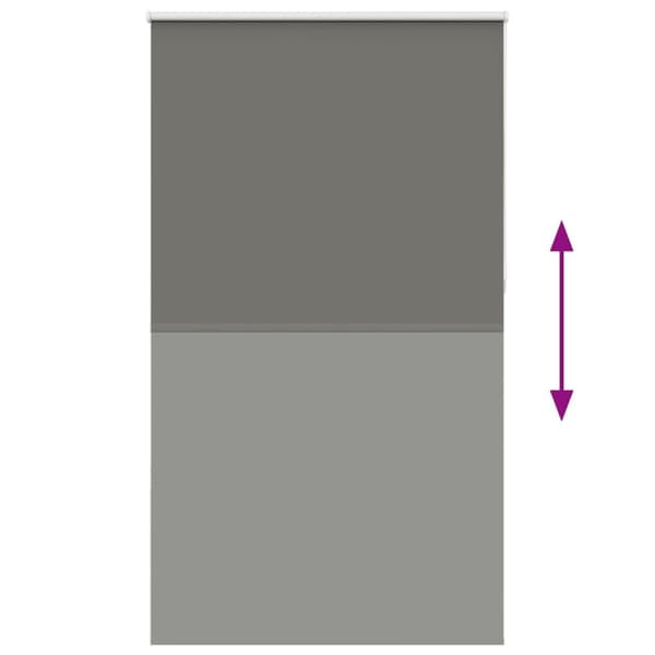 vidaXL Rullegardin lystette 125x230 cm stoff bredde 121,6 cm polyester