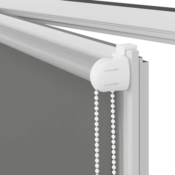 vidaXL Rullgardin mörkläggning grå 40x230 cm tyg bredd 35,7 cm