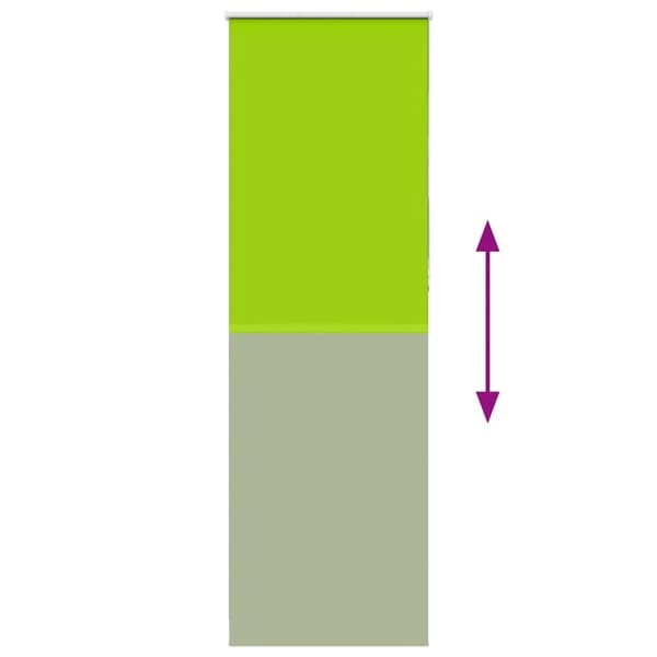 vidaXL Rullegardin lystette 80x210 cm stoff bredde 75,7 cm polyester