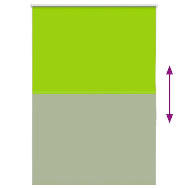 vidaXL Rullaverho Blackout lehdet vihreitä 115x150 cm Kankaan leveys