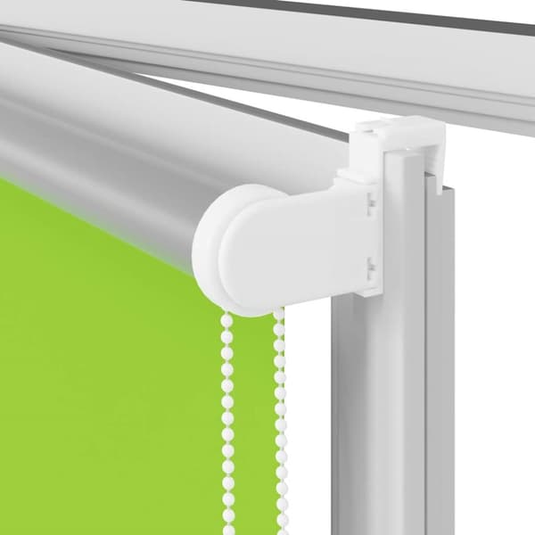 vidaXL Rullgardin mörkläggning blad grön 150x150 cm tyg bredd 146,6 cm